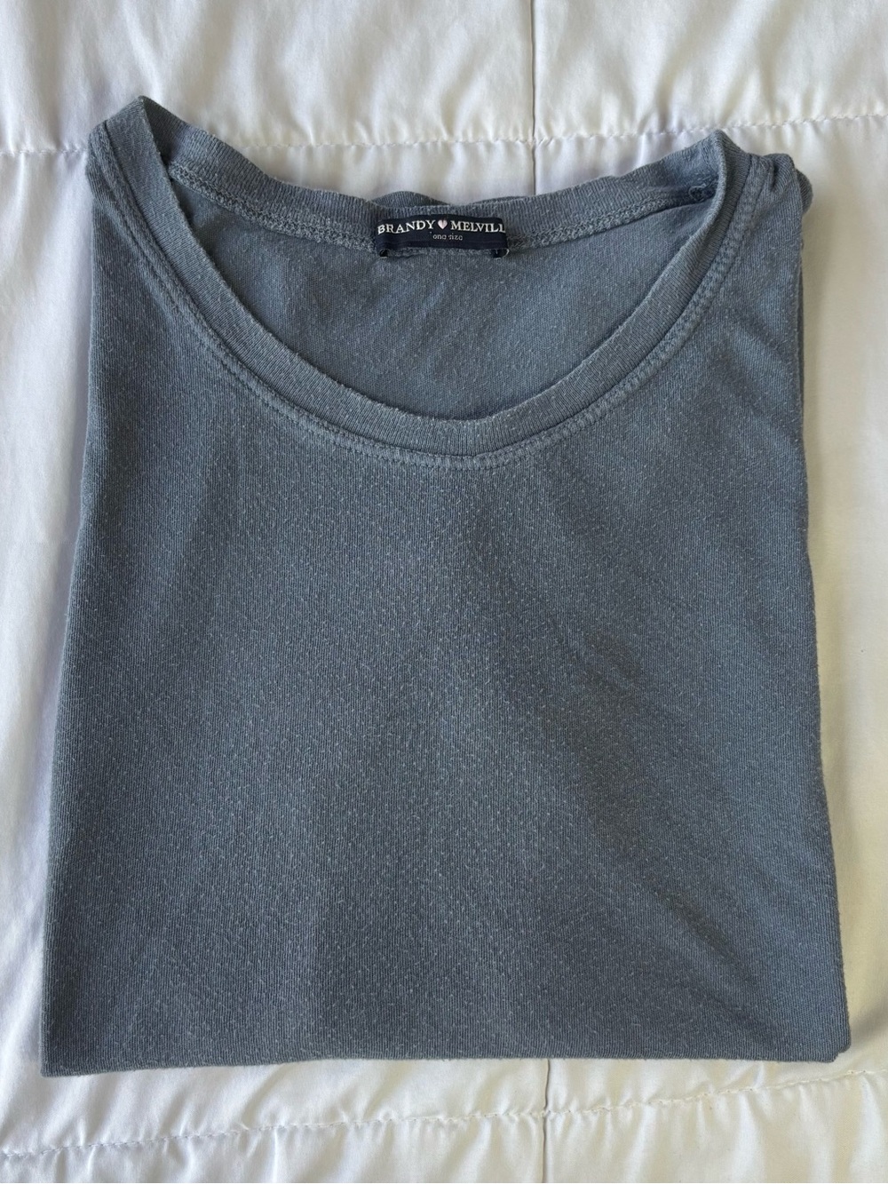 Brandy Melville Heather Gray Short Sleeve Tee
